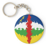 Centrafrique Gnarly Flag keychains