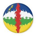 Centrafrique Gnarly Flag magnets