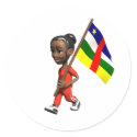 Central African Girl stickers