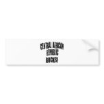 CENTRAL AFRICAN REPUBLIC bumper stickers