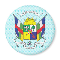 Central African Republic Coat of Arms detail Refrigerator Magnet
