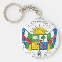 Central African Republic Coat Of Arms Keychain