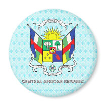 Central African Republic Coat of Arms Refrigerator Magnets