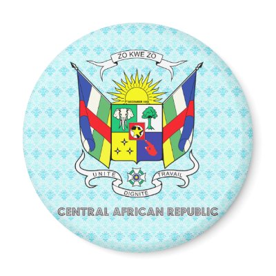 Central African Republic Coat of Arms Refrigerator Magnets by representmycountry