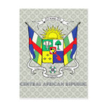 Central African Republic Coat of Arms postcards