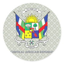 Central African Republic Coat of Arms Stickers