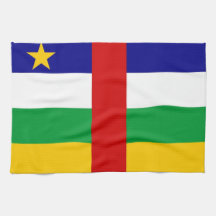 central african republic country flag towel