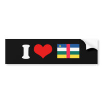 Central African Republic Flag Bumper Stickers