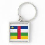 Central African Republic Flag CF keychains