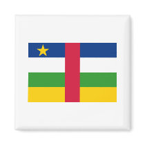 Central African Republic Flag CF Fridge Magnet