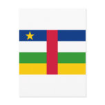 Central African Republic Flag CF postcards