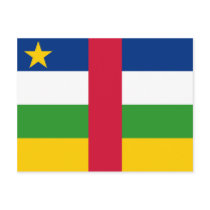 Central African Republic Flag CF Postcards