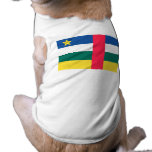 Central African Republic Flag Pet T-shirt