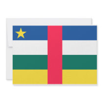 Central African Republic Flag Custom Invitations