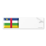 Central African Republic Flag Jewel bumper stickers