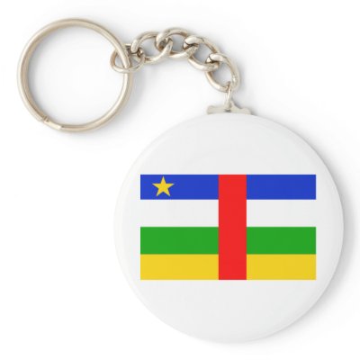 Central African Republic Flag Keychain by CulturalPerspective3