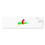 Central African Republic Flag Map full size bumper stickers