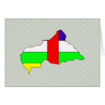 Central African Republic Flag Map full size cards