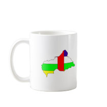 Central African Republic flag map Mug