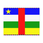 Central African Republic Flag postcards
