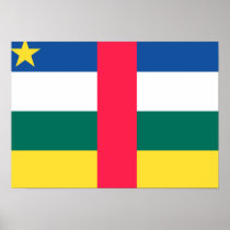 Central African Republic Flag Poster