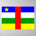 Central African Republic Flag posters