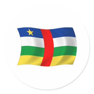 Central African Republic Flag Sticker by LivingFlags2