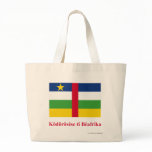 Central African Republic Flag with Name in Sango bags