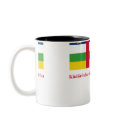Central African Republic Flag with Name in Sango mugs
