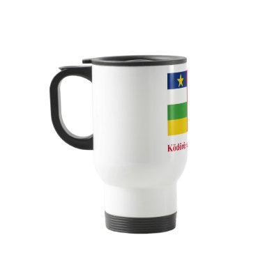 Central African Republic Flag with Name in Sango Coffee Mugs by Vexillophile