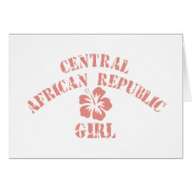 CENTRAL AFRICAN REPUBLIC GREETING CARD