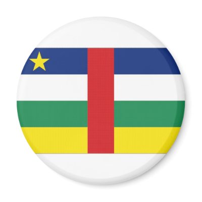 Central African Republic National Flag Fridge Magnet by All_Flags