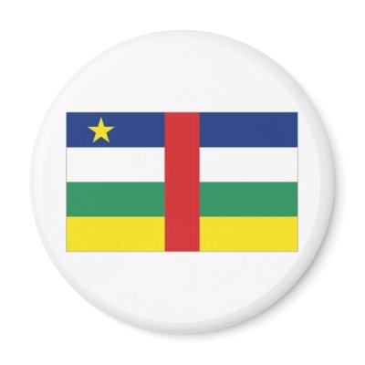 Central African Republic National Flag Fridge Magnet by All_Flags