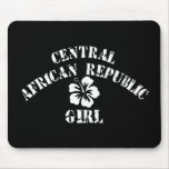 Central African Republic Pink Girl mousepads