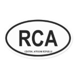 Central African Republic "RCA" stickers