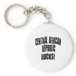 Central African Republic Rocks! keychains