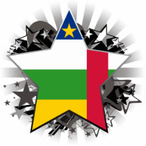 Central African Republic Star Cut Outs