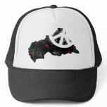 Central African Republic Trendy Peace Sign with Af hats