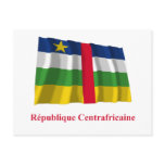 Central African Republic Waving Flag French Name postcards
