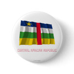 Central African Republic Waving Flag with Name buttons