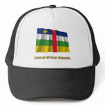 Central African Republic Waving Flag with Name hats
