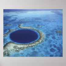 CENTRAL AMERICA, Belise, Large coral reefs off Poster