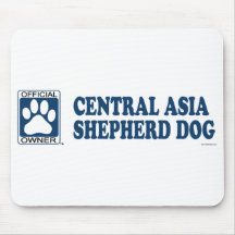 Central Asia Shepherd Dog Blue Mouse Mat