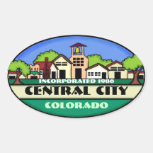 Central City Colorado small town stickers