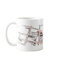 Central Manchester Map mugs