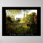 Central Park - Bow Bridge - New York City Poster