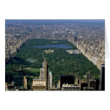 Central Park from the south, New York City, USA Greeting Card