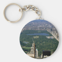 Central Park from the south, New York City, USA Keychains