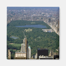 Central Park from the south, New York City, USA Magnets