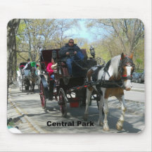 Central Park, Horse and Carriage Mouse Pads
